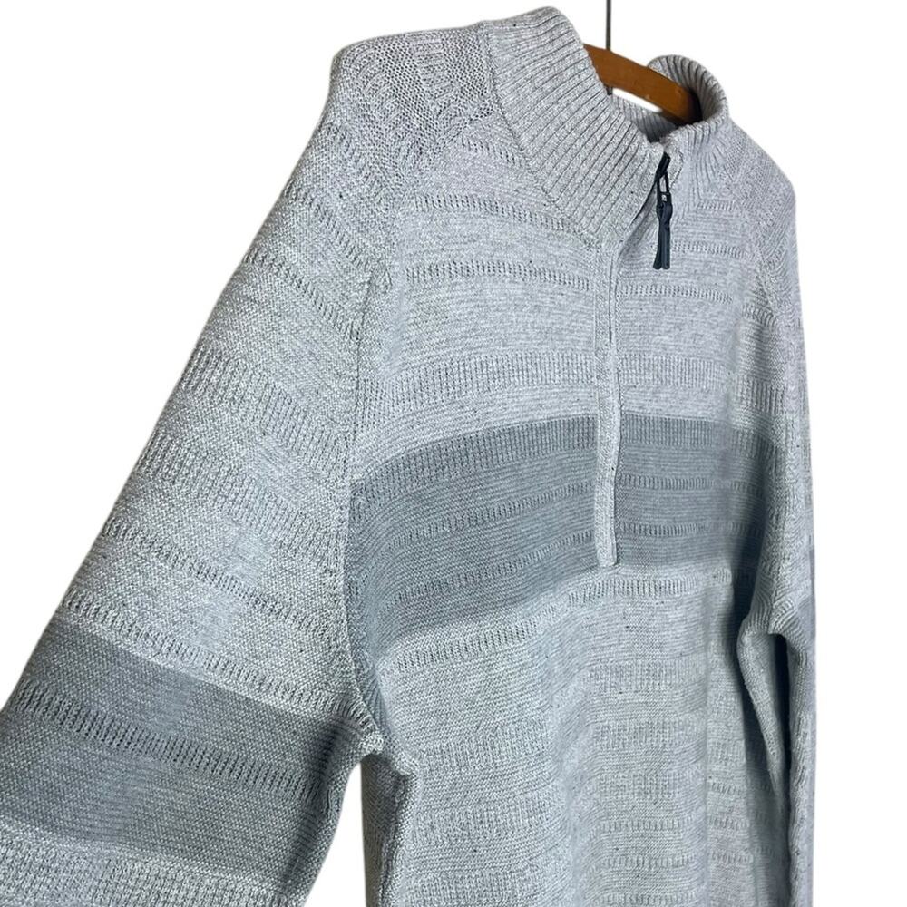 Smartwool Men’s Sz Large M23 Ripple Ridge 1/2 Zip Sweater Gray Style# SW016466 - Picture 5 of 7